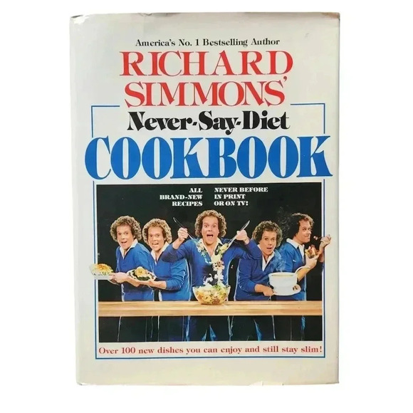 Vintage 1982 Never-Say-Diet Cookbook by Richard Simmons - Picture 1 of 15